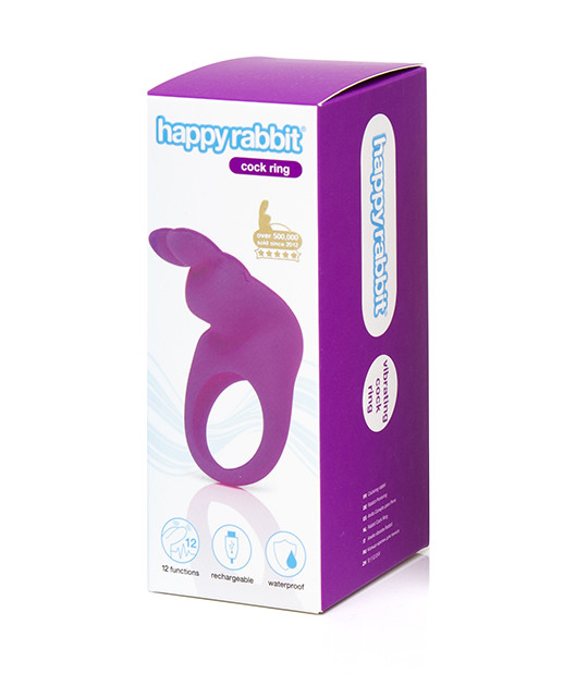Happy Rabbit Cockring Purple