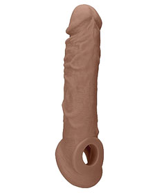 Real Rock 8in Penis Sleeve Tan