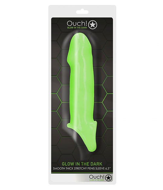 Ouch  Thick Stretch Sleeve Glow In Dark