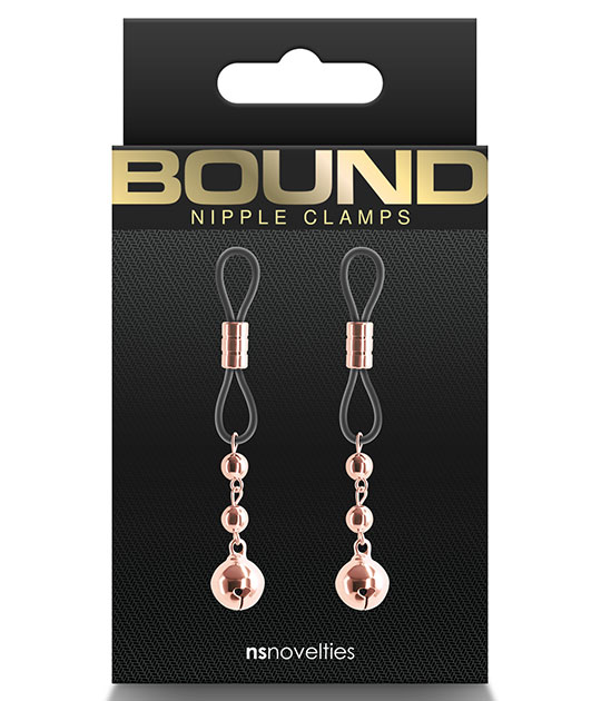 Bound  Nipple Clamps D1 Rose Gold
