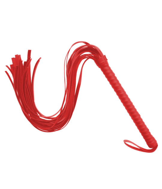 B-WHI01RED PU Flogger 48cm Red