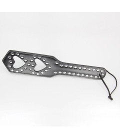 B-PAD11 Black Studded Heart Paddle