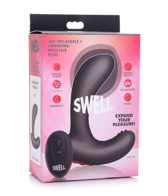 SWELL Inflatable Vibrating Prostate Plug