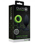 Ouch  Butt Plug W Cockring Glow In Dark