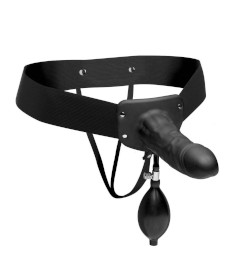 Master Series-Inflatable Hollow Strap-on