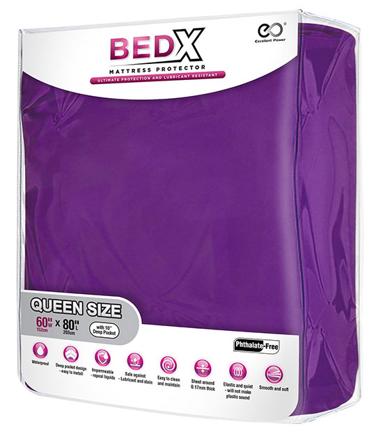 Bed X Queen Purple Mattress Protector