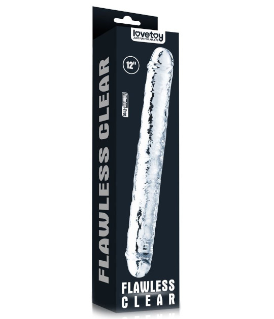 Flawless Clear Double Dildo 12Inch
