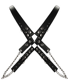 Mens Chain Harness OS Black