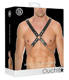 Mens Chain Harness OS Black