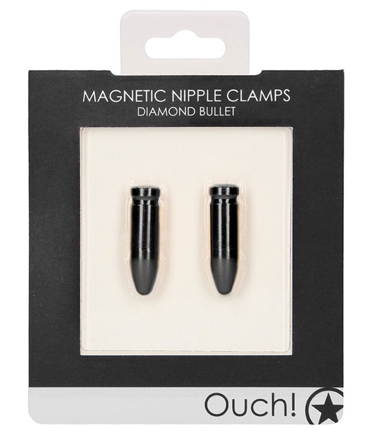Magnetic Nipple Clamps Bullet Black
