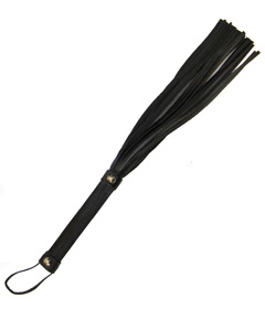 WHI036 - Black Satin Flogger