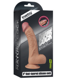 8inch Dual layered Liquid Cock LV4004