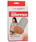 Ribbed Gripper Tight Pussy - Brown