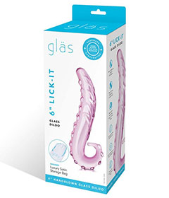 Glas 6in Lick It Dildo