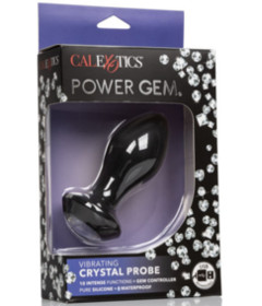 Power Gem Vibrating Petite Crystal Probe - Black