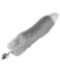 FOX002GRY Foxtail Grey with White Tip