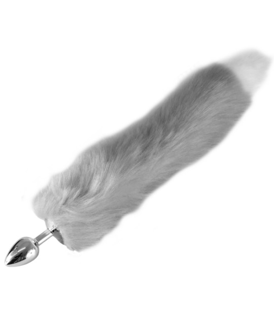 FOX002GRY Foxtail Grey with White Tip
