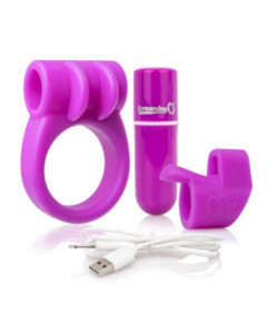 Screaming O Charged Combo Ring & Finger Vibe Purple