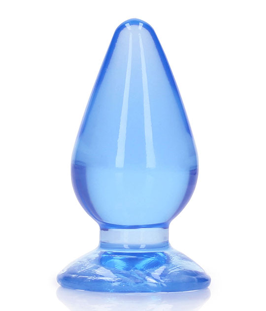 Realrock 3.5in Blue Crystal Plug