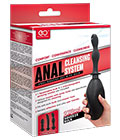 Anal Douche Set With Bulb Black