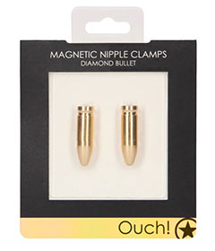 Magnetic Nipple Clamps Diamond Bullet Gold