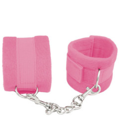 B-HAN05PNK Plush Cuffs Pink