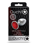 Ouch  Red Gem Metal Plug Small