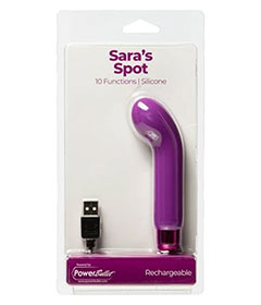 Sara's Spot Compact G-Spot Vibrator Purple