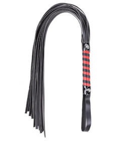 B-WHI10 Red Black Stripped Flogger