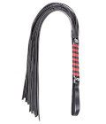 BWHI10 Red Black Stripped Flogger