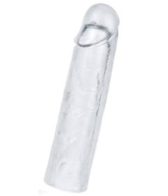 Flawless Clear Penis Sleeve Add 1Inch