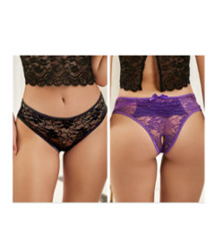 FP5178 Open Crotch Lace Panty 4pk Medium