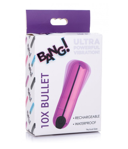 BANG! Vibrating Metallic Bullet - Purple