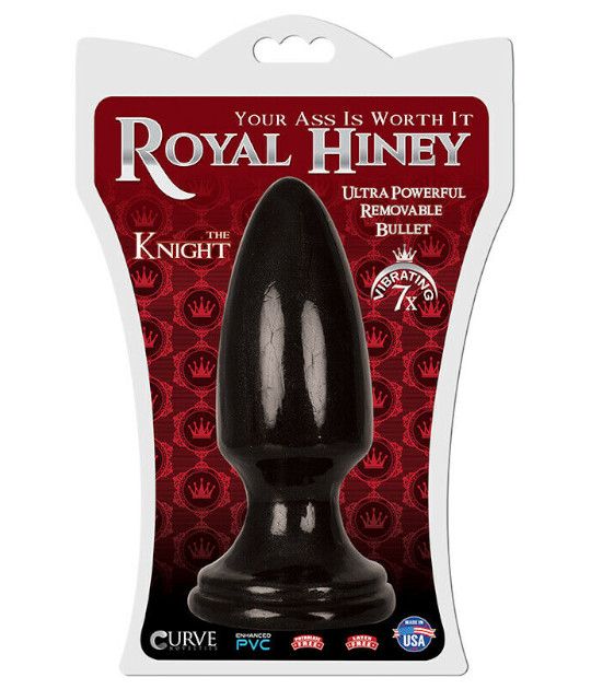 Royal Hiney Red The Knight Vibrating Black