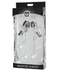 Ornament Adjustable Nipple Clamps w  Jewel Accents
