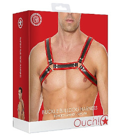 Buckle Bulldog Harness S M Red