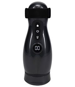 PUMPED Virtuo Heated Masturbator - Gun Metal