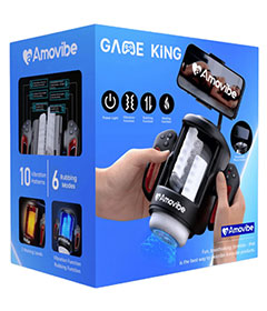 Amovibe - Game King Vibrating, Rubbing & Warming Masturbator