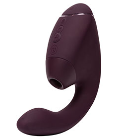 Womanizer Next Duo Air Pulse Rabbit Vibrator - Purple