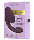 Womanizer Next Duo Air Pulse Rabbit Vibrator - Purple