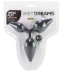 Wet Dreams Triple Play Buttplug Black