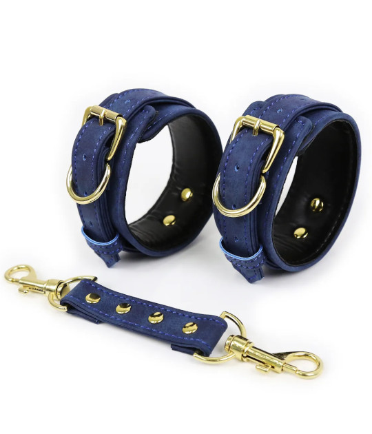 HAN047BLU Blue Gold Cuffs