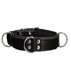 Deluxe Bondage Collar OS Black