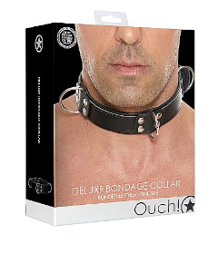 Deluxe Bondage Collar OS Black