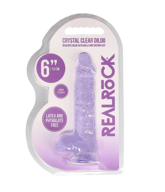 Realrock Crystal Clear 6Inch Purple