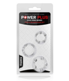 Power Plus Triple Beaded Ring Set 3pk