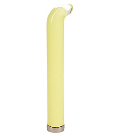 Loveline Aurora G-Spot Glass Vibrator - Yellow