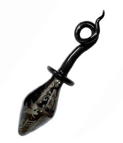 Fashionistas Glass Pig Tail Butt Plug - Large