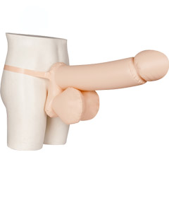 Inflatable 50cm Penis with Adjustable Strap