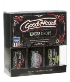 GoodHead Tingle Drops 3Pk Vanilla, Cotton Candy & Cherry